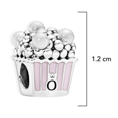 Charm Inspirado Pan 1:1 Cajita de Palomitas Plata .925