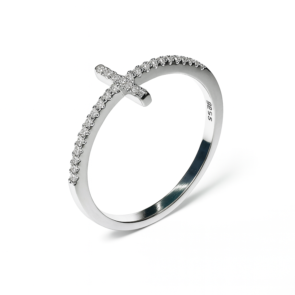 Anillo cruz Plata .925