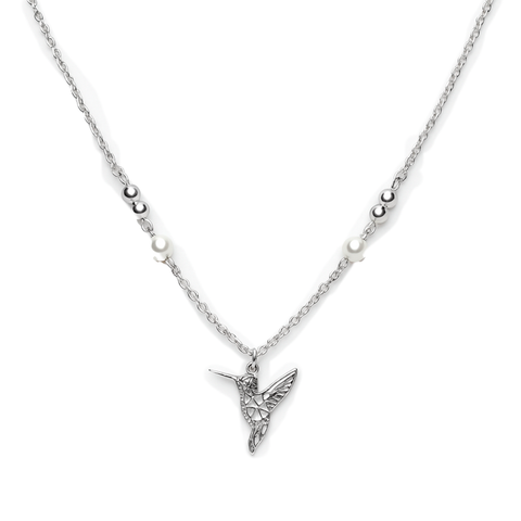 COLLAR CORABATERO COLIBRI PLATA .925