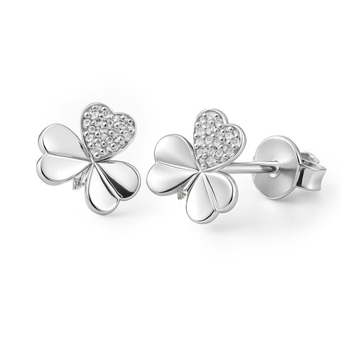Broquel trebol Plata .925