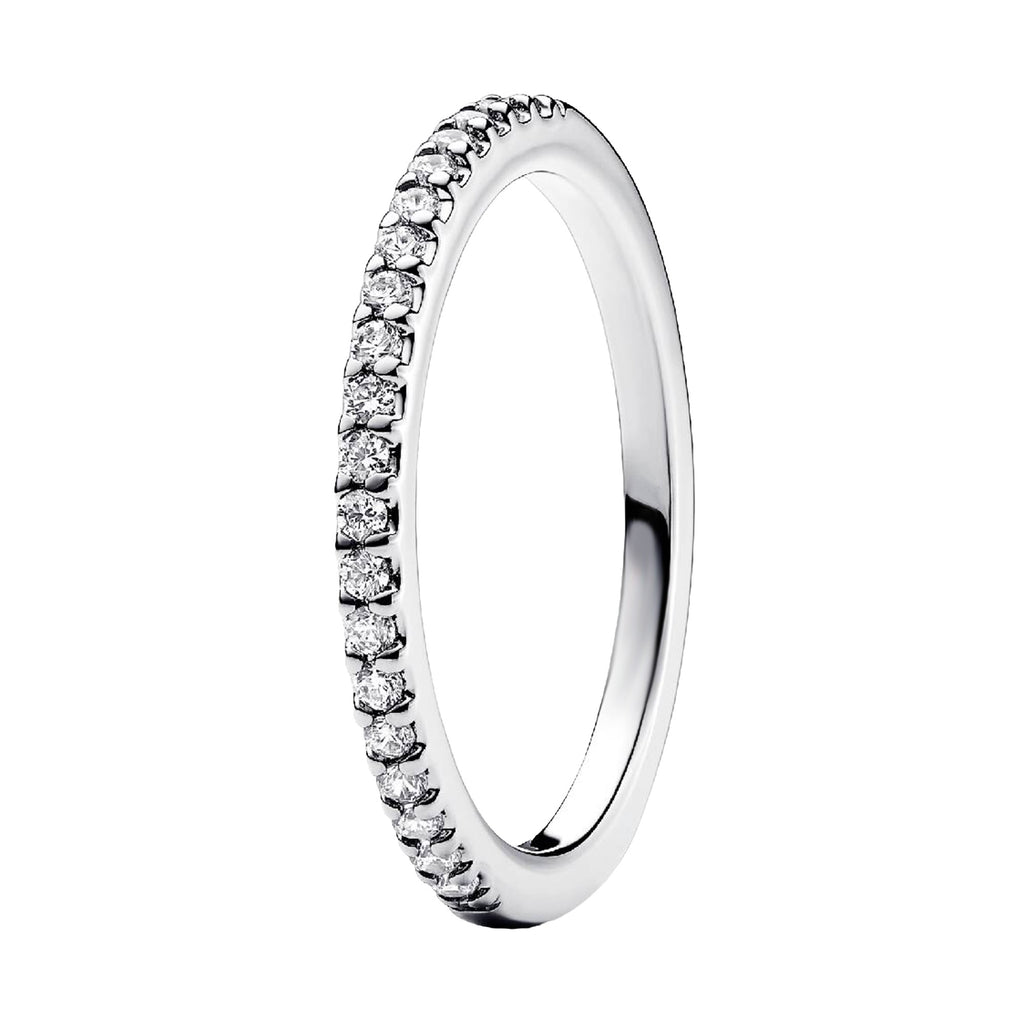 Anillo Inspirado Pan 1.1 Churumbela Básica con Micro Circonias Plata .925