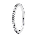 Anillo Inspirado Pan 1.1 Churumbela Básica con Micro Circonias Plata .925