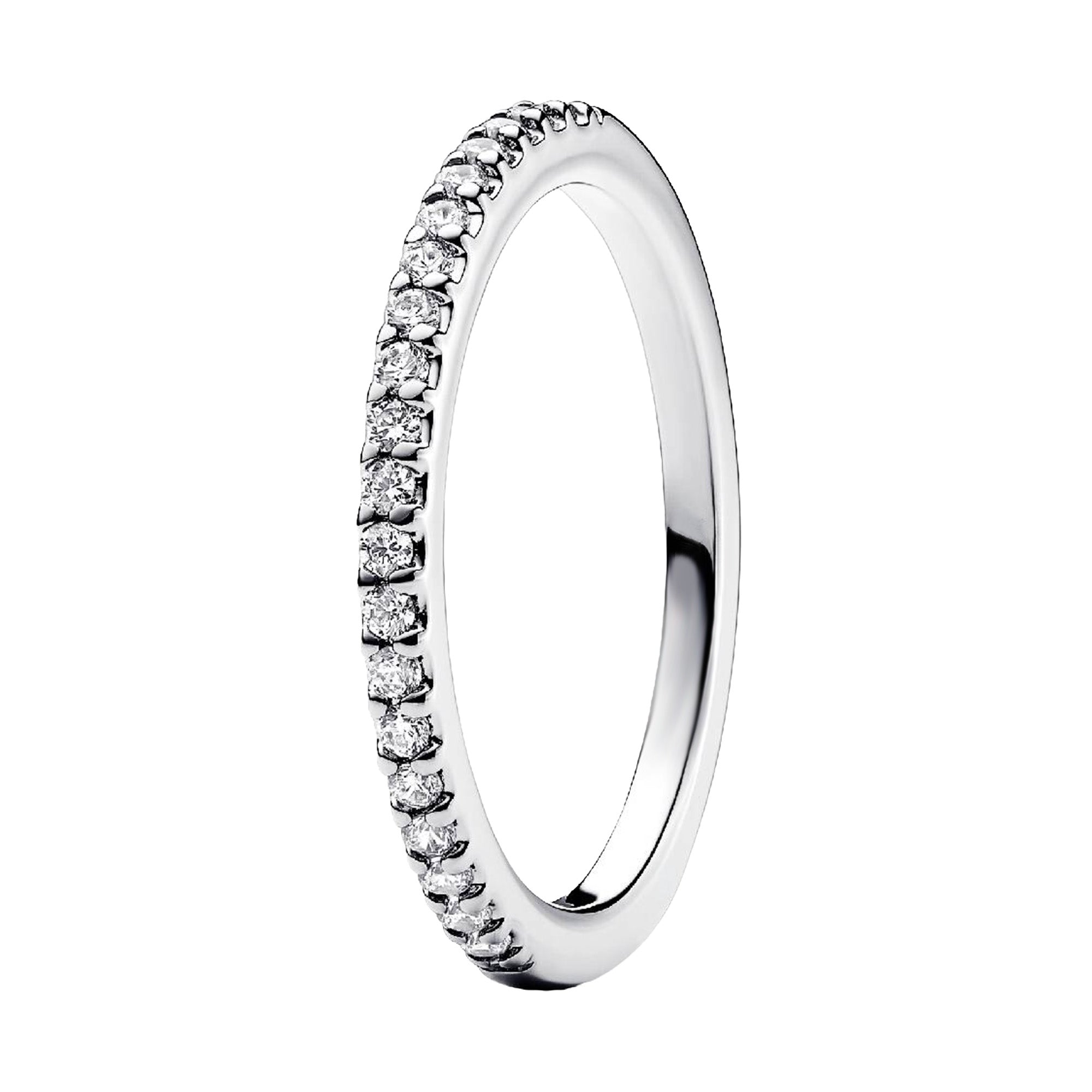 Anillo Inspirado Pan 1.1 Churumbela Básica con Micro Circonias Plata .925