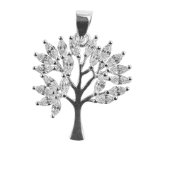 Dije Árbol de la Vida con Circonias 2.5cm Plata .925
