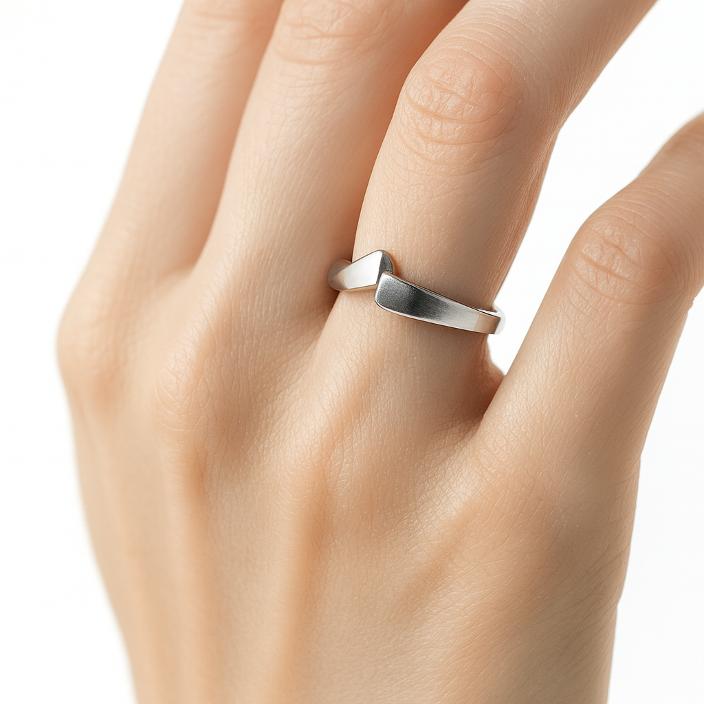 Anillo envolvente liso Plata .925