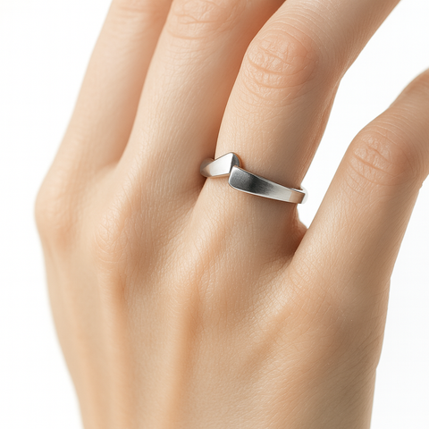 Anillo envolvente liso Plata .925