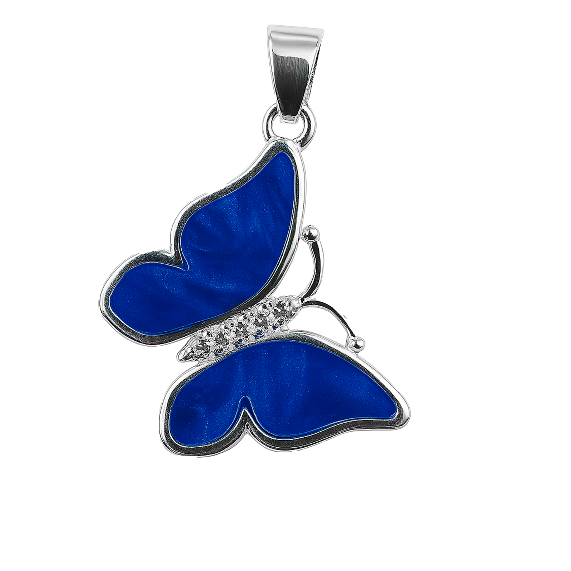 Dije Mariposa Madre Perla Plata .925