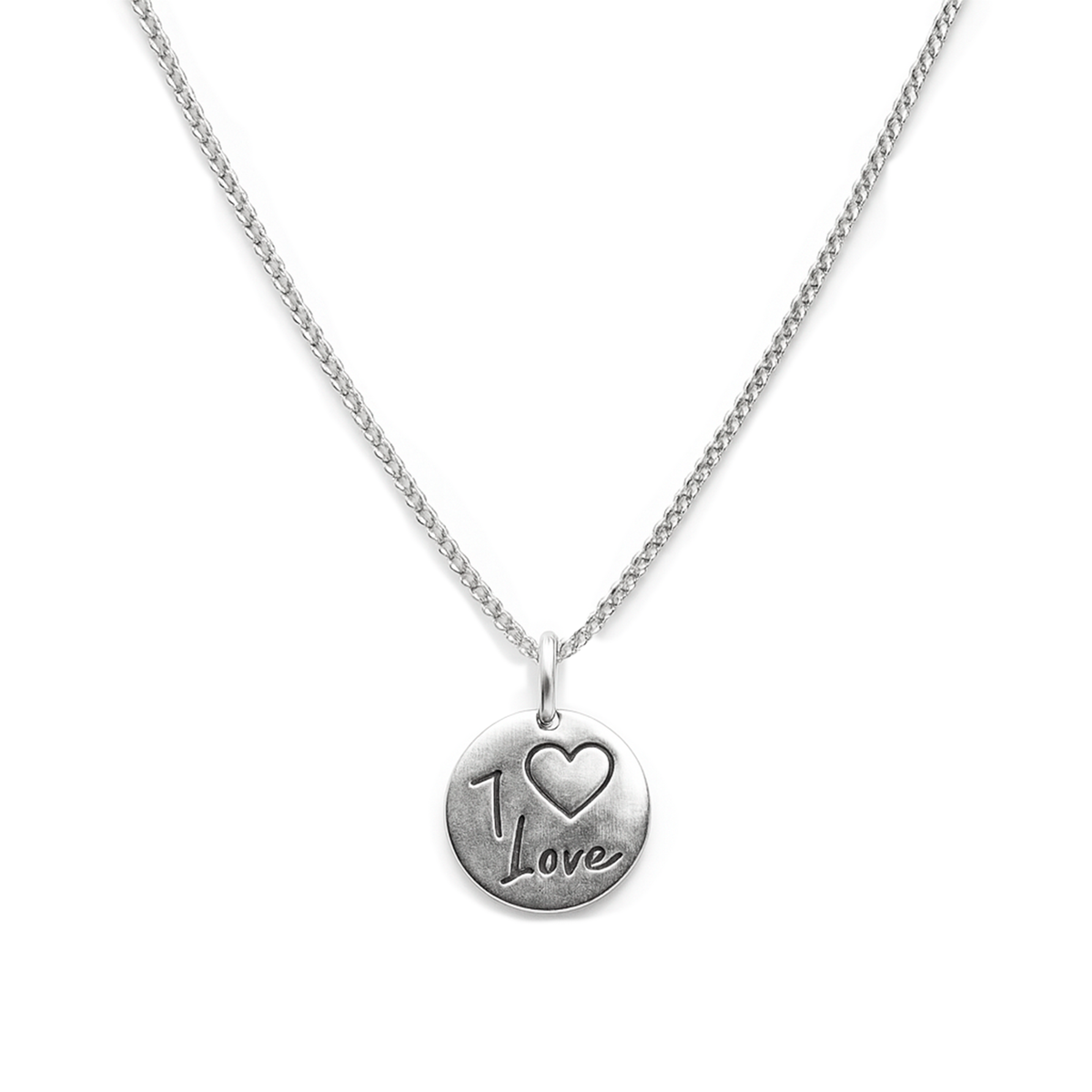COLLAR TE AMO PLATA .925