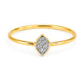 Anillo Semilla con Micro Circonias Oro 10K