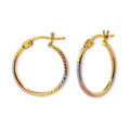 Arracada Diamantada Florentina 1.8cm Oro 10K