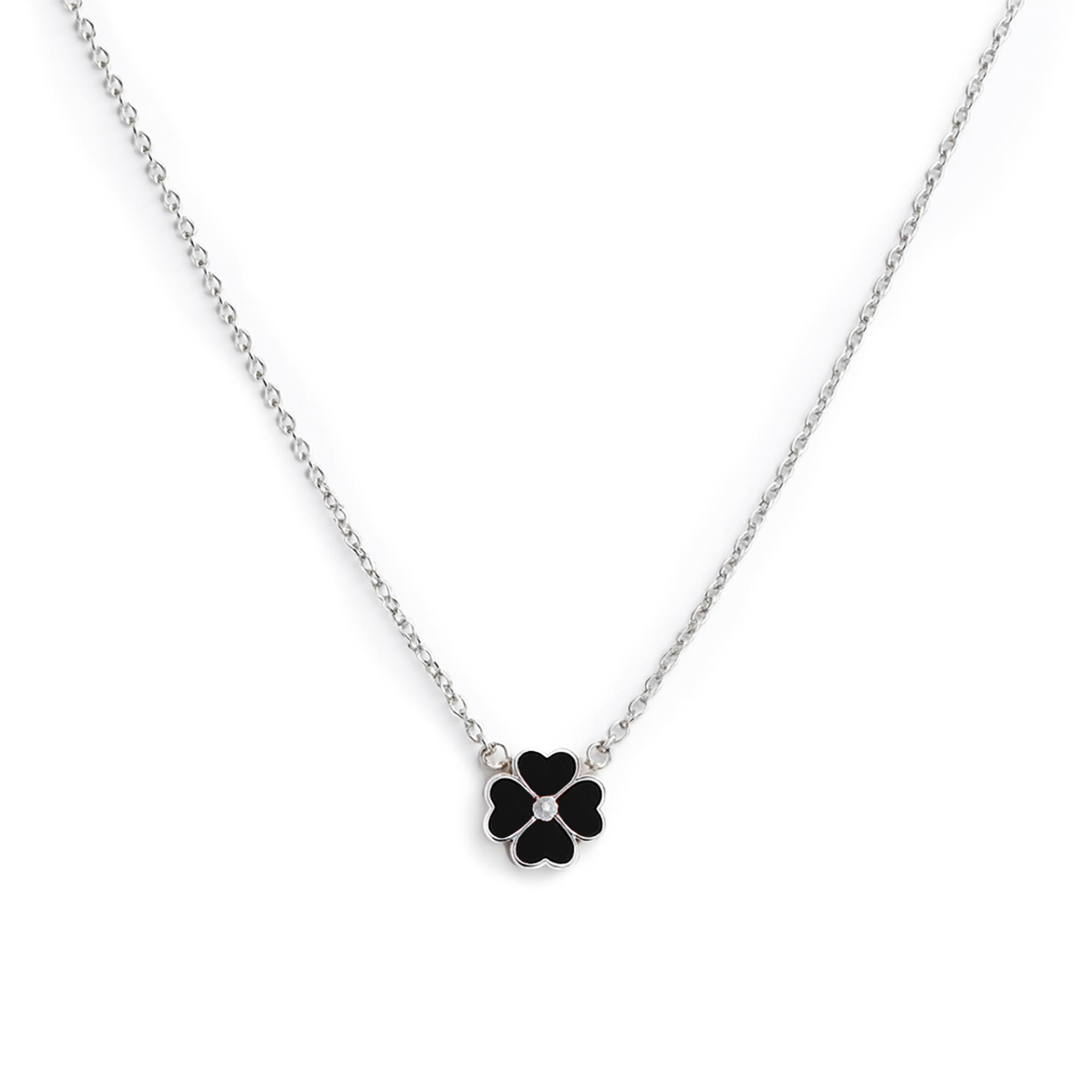 COLLAR TREBOL PLATA .925