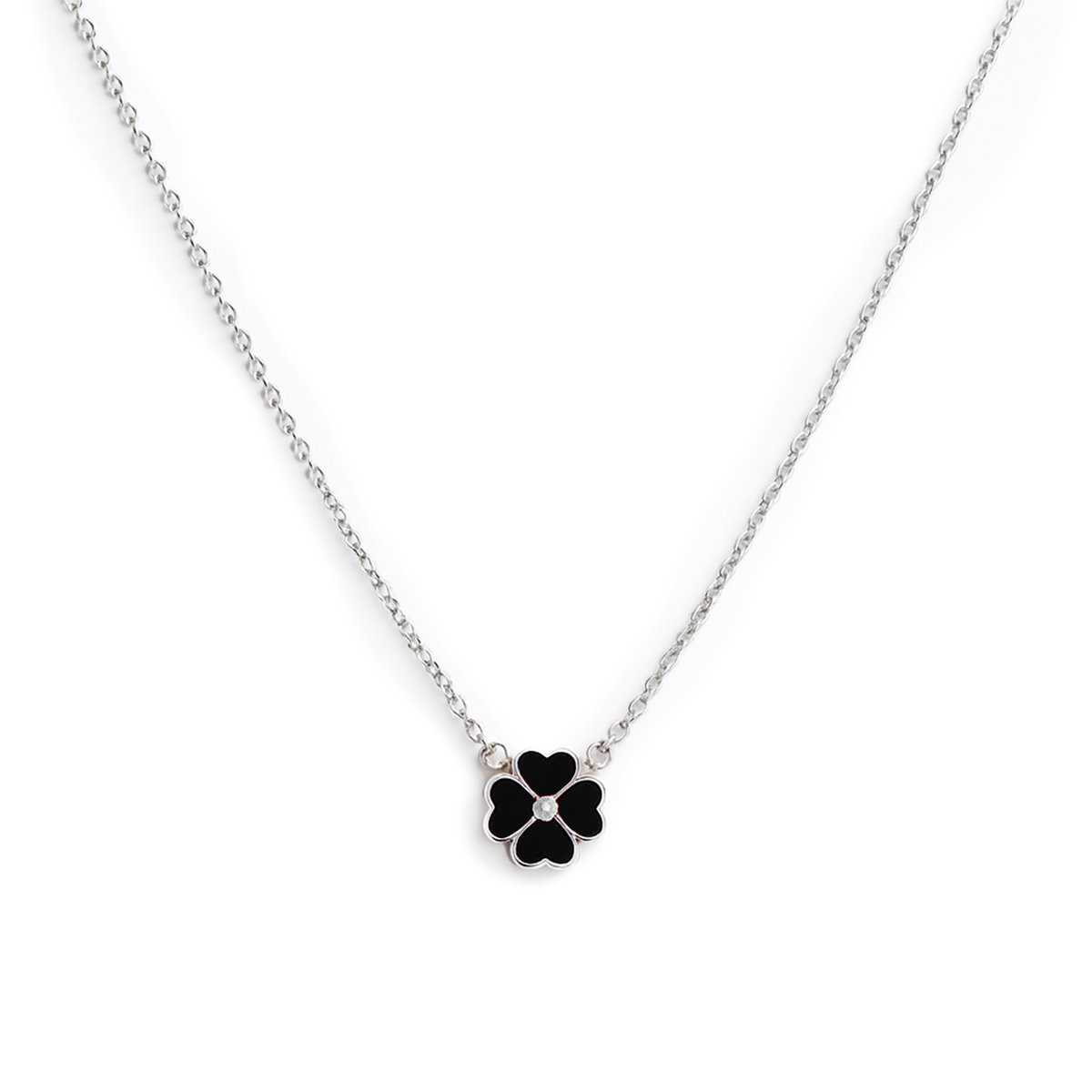 COLLAR TREBOL PLATA .925
