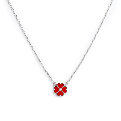 COLLAR TREBOL PLATA .925
