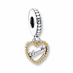 Charm Inspirado Pan 1:1 Corazón Family Plata .925