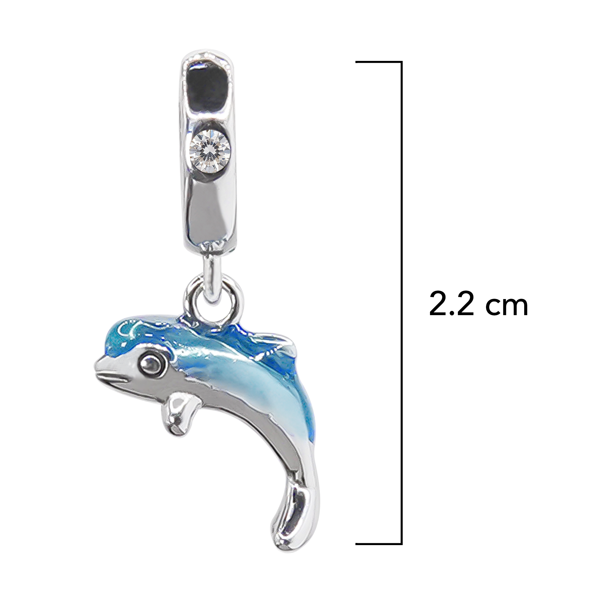 Charm Inspirado Pan 1:1 Delfin Plata .925
