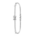 Pulsera Circonias Semilla Plata .925 con Rodio