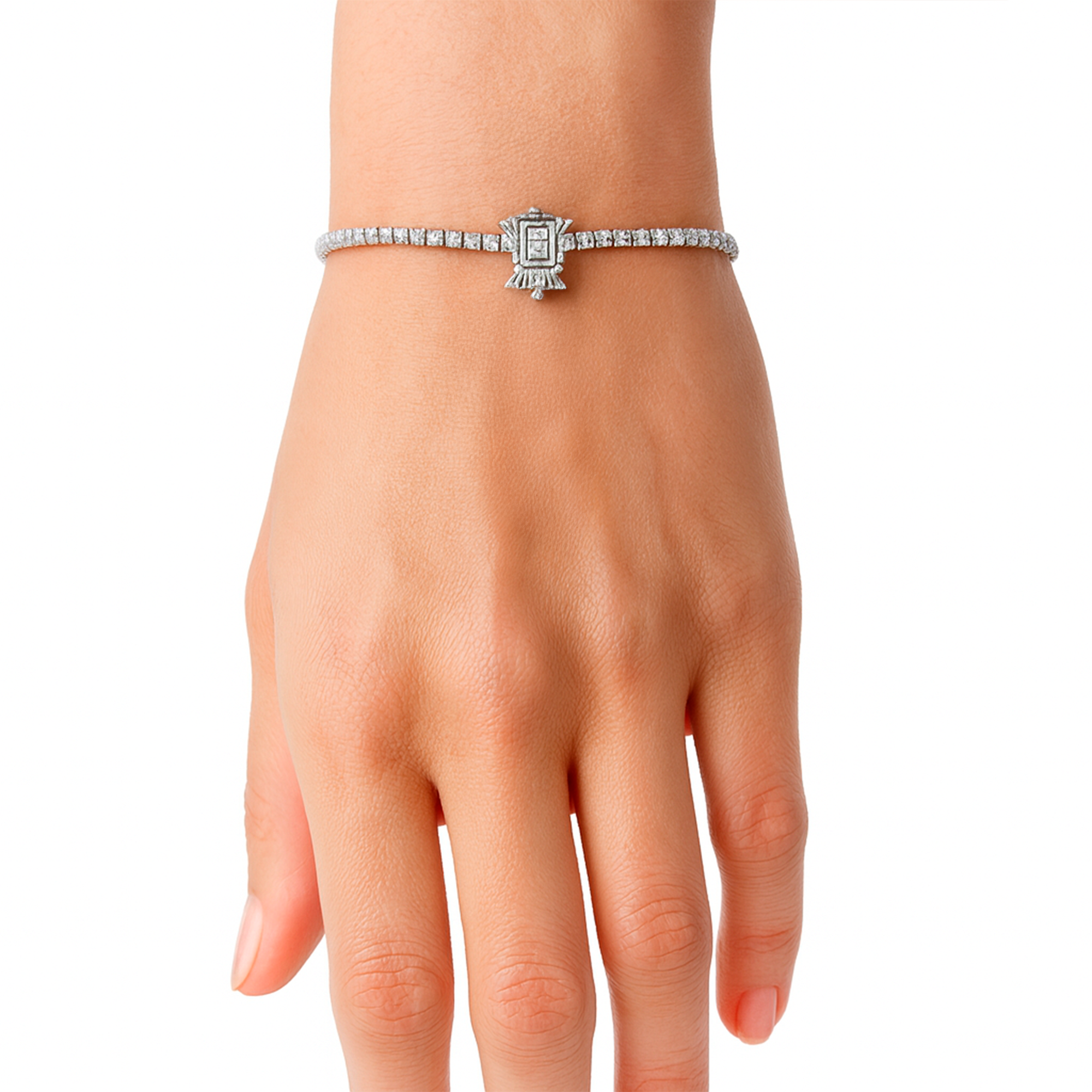 Pulsera circonia Plata .925