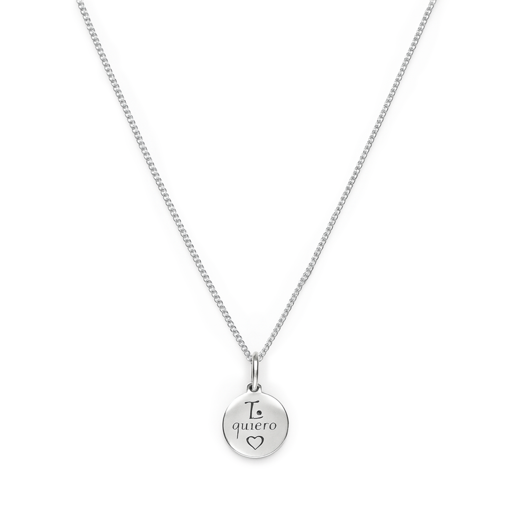 COLLAR TE QUIERO PLATA .925