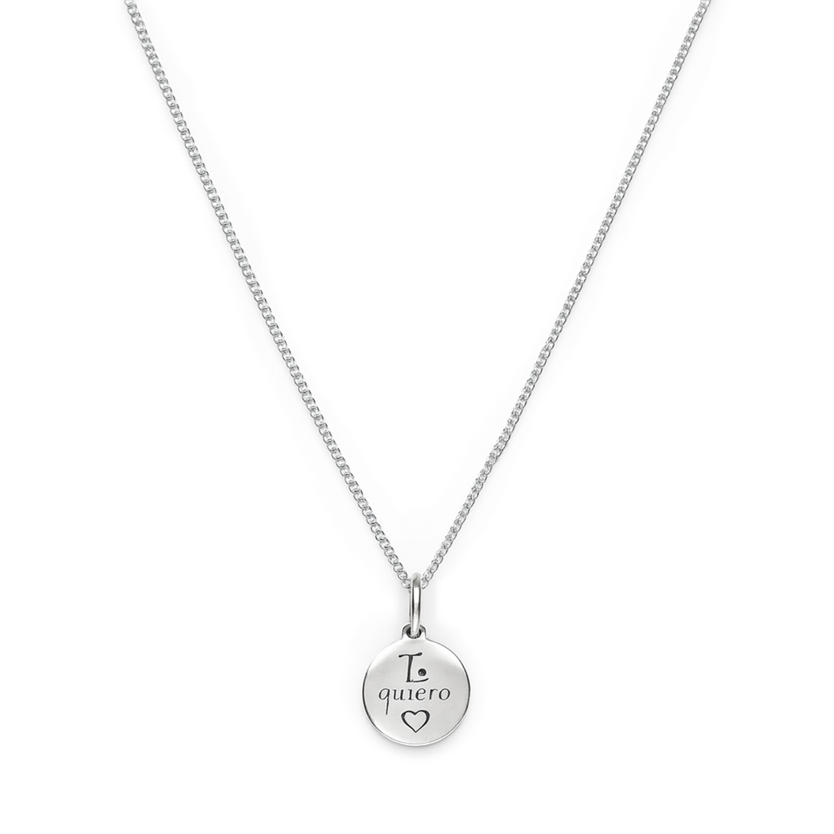 COLLAR TE QUIERO PLATA .925