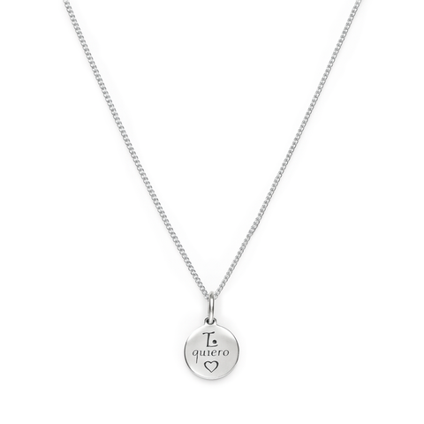 COLLAR TE QUIERO PLATA .925
