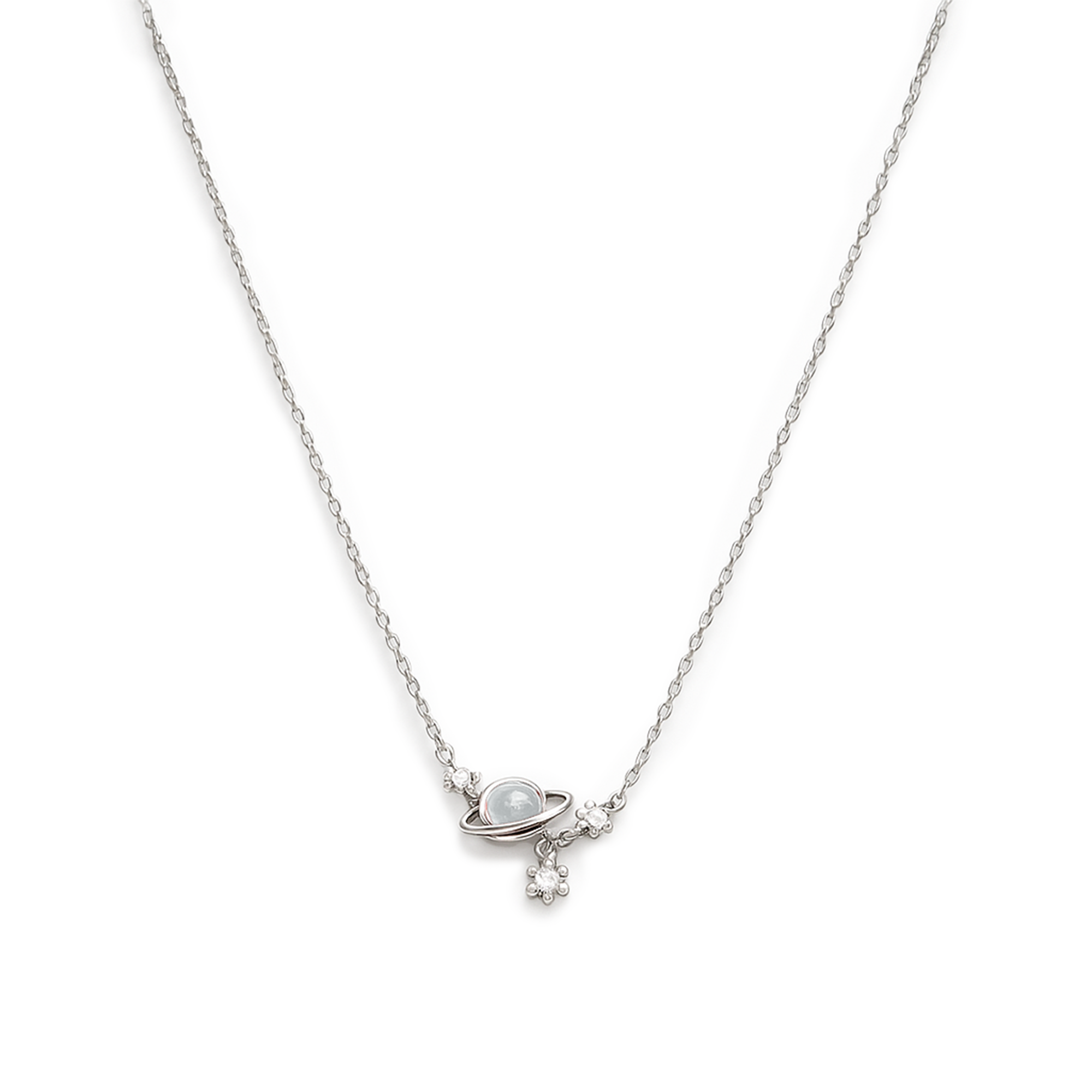 COLLAR PLANETA PLATA .925