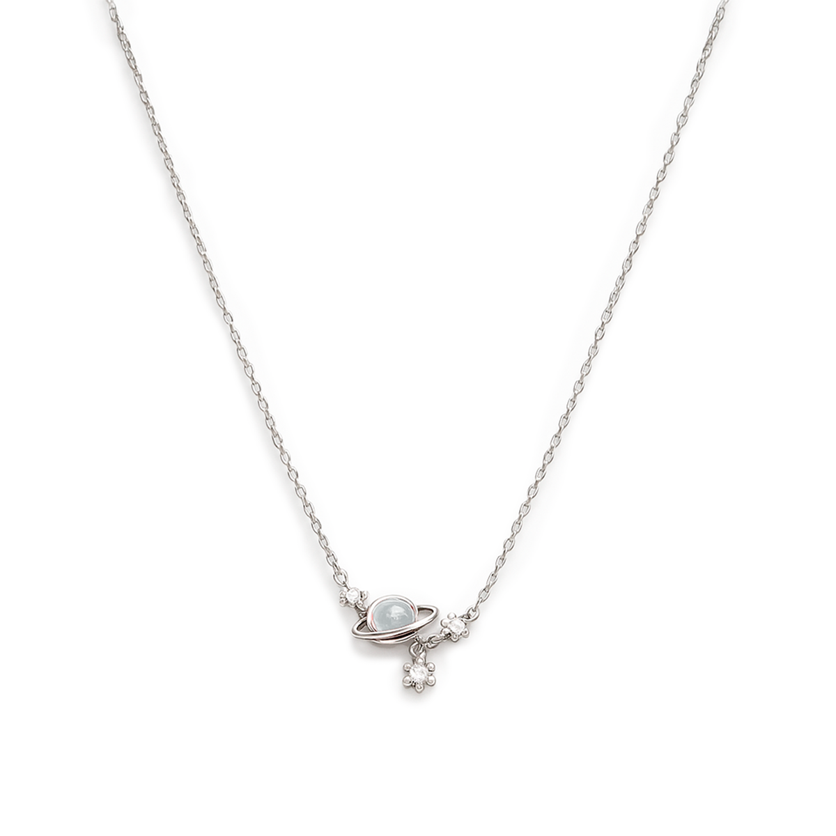 COLLAR PLANETA PLATA .925