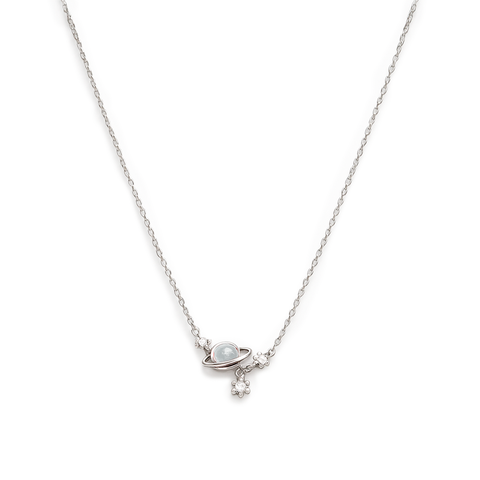 COLLAR PLANETA PLATA .925