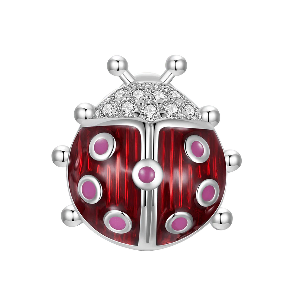 Charm Inspirado Pan 1:1 Catarina con Micro Circonias Plata .925