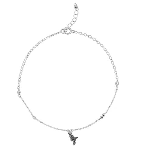 Tobillera colibri Plata .925