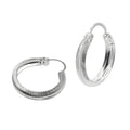 Arracada Diamantada de 2cm Plata .925