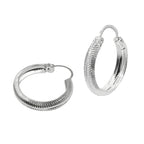 Arracada Diamantada de 2cm Plata .925