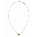 Collar Piedras SemiPreciosas Corazón de Zultanita, Plata .925 con Baño de Rodio