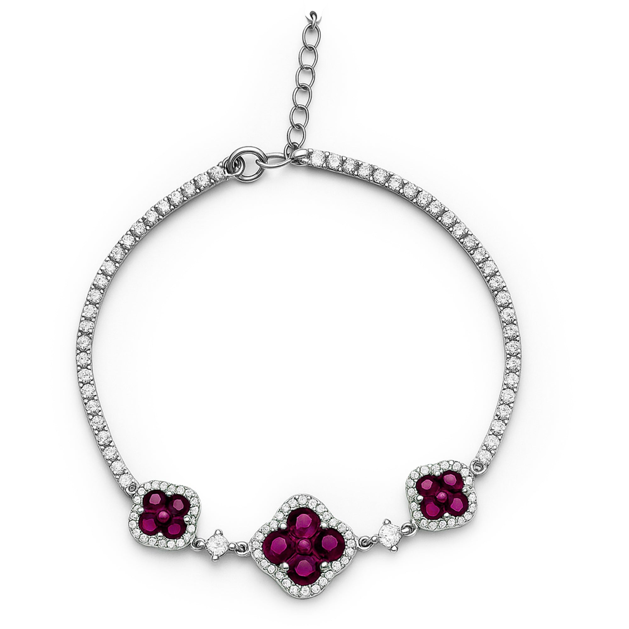 Pulsera trebol Plata .925