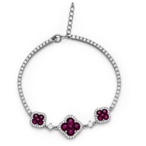 Pulsera trebol Plata .925
