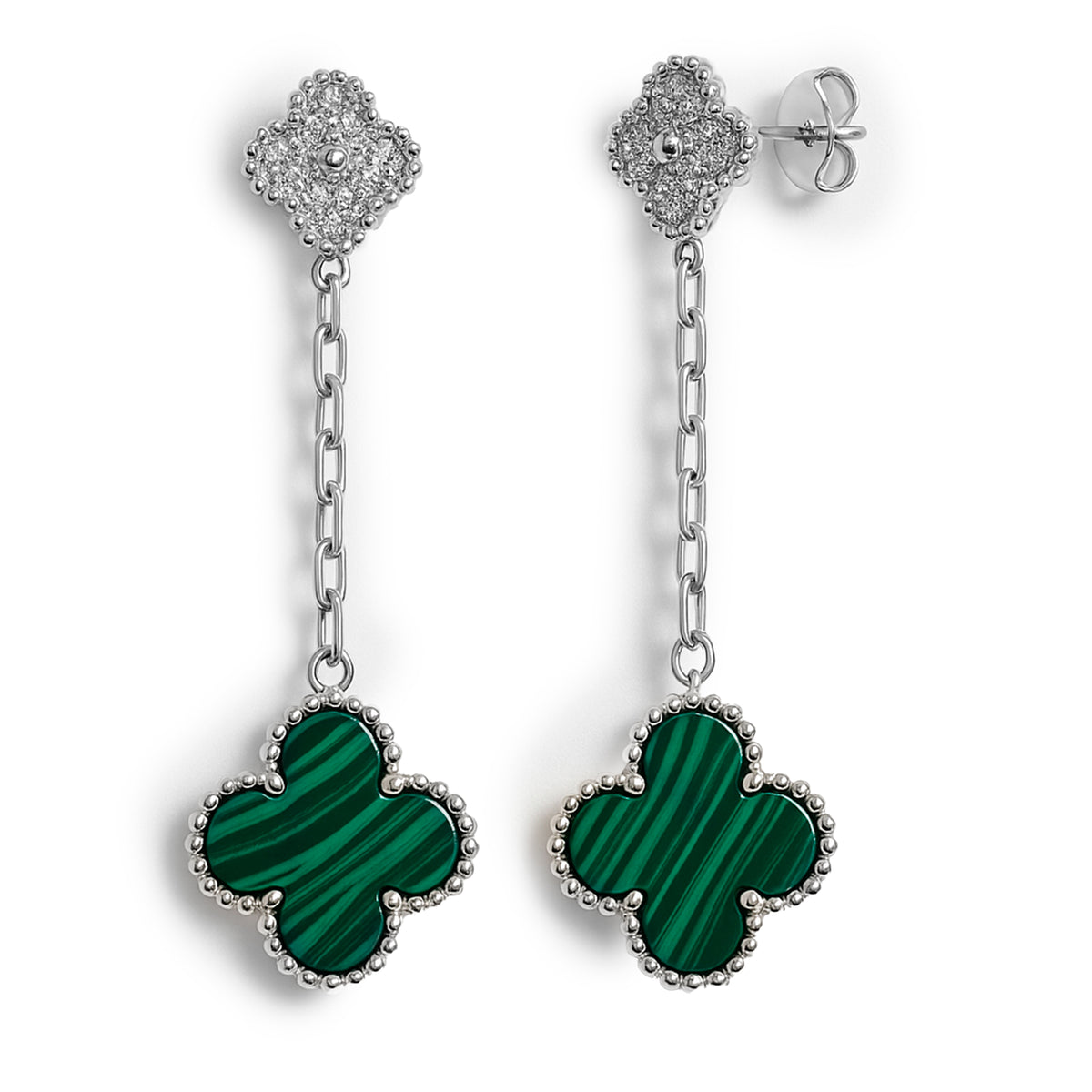 Arete Inspirado Van Cl Plata .925 con Rodio