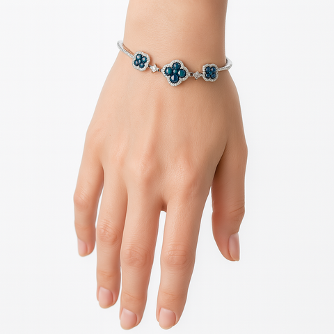 Pulsera trebol Plata .925