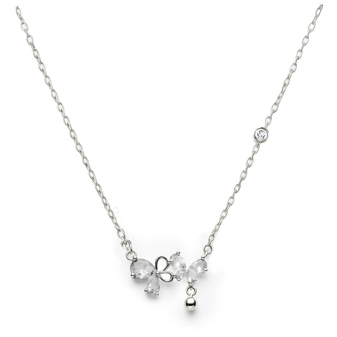COLLAR MARIPOSAS PLATA .925