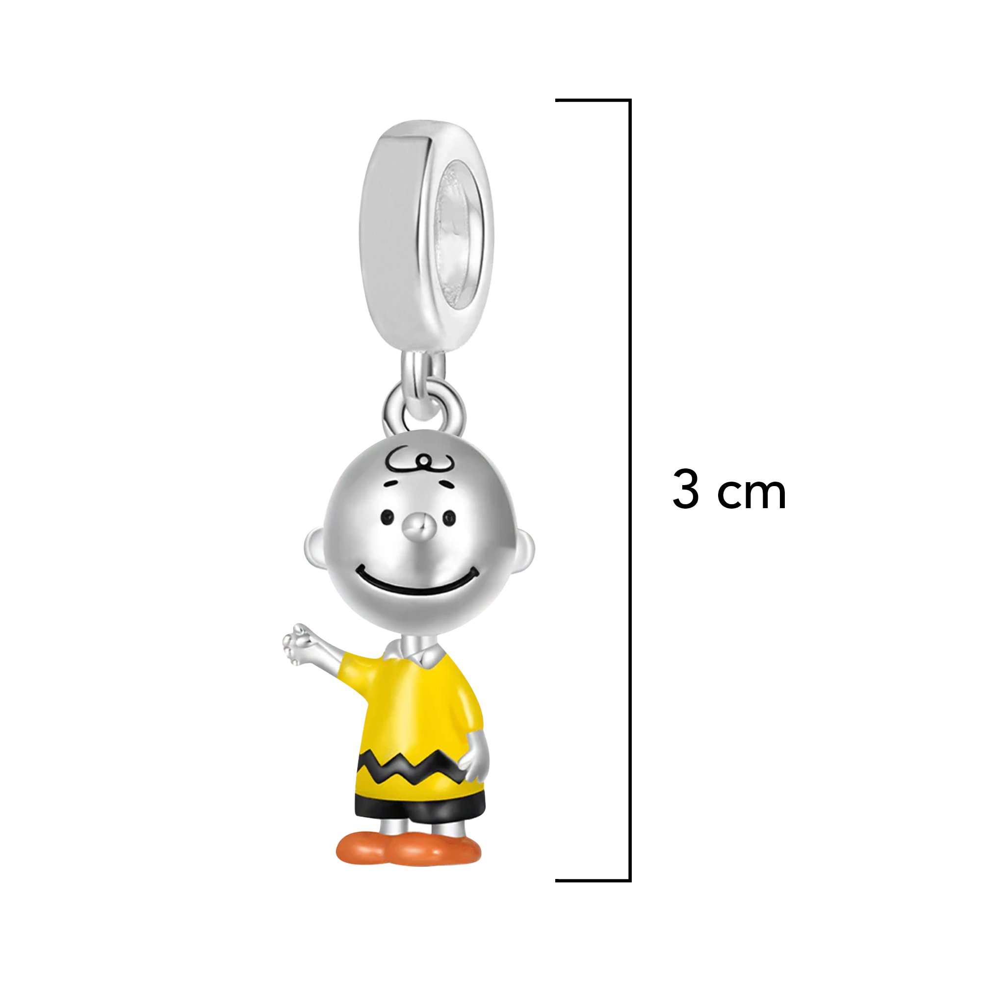 Charm Inspirado Pan 1:1 Charlie B Plata .925