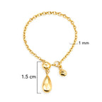 Anillo Ajustable con Gota Oro 10K