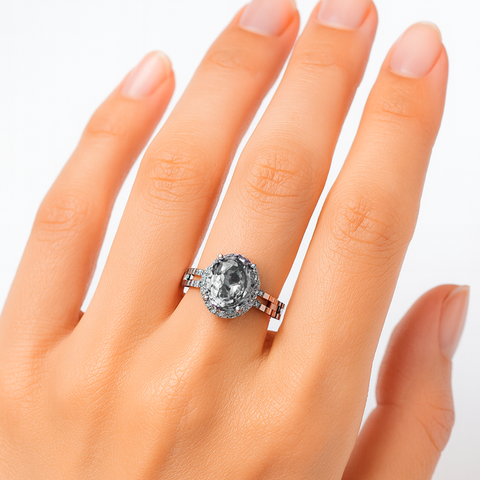 Anillo solitario Plata .925