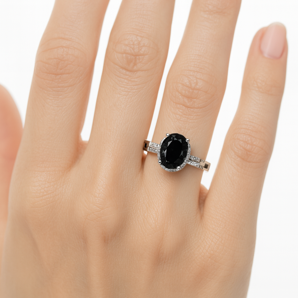 Anillo solitario Plata .925