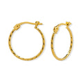 Arracada Diamantada 1.9cm Oro 10K