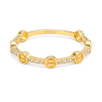 Anillo Inspirado Cartier con Micro Circonias Oro 10K