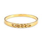 Anillo Eslabones Entrelazados Oro 10k
