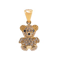 Dije Oso con Micro Circonias Oro 14K