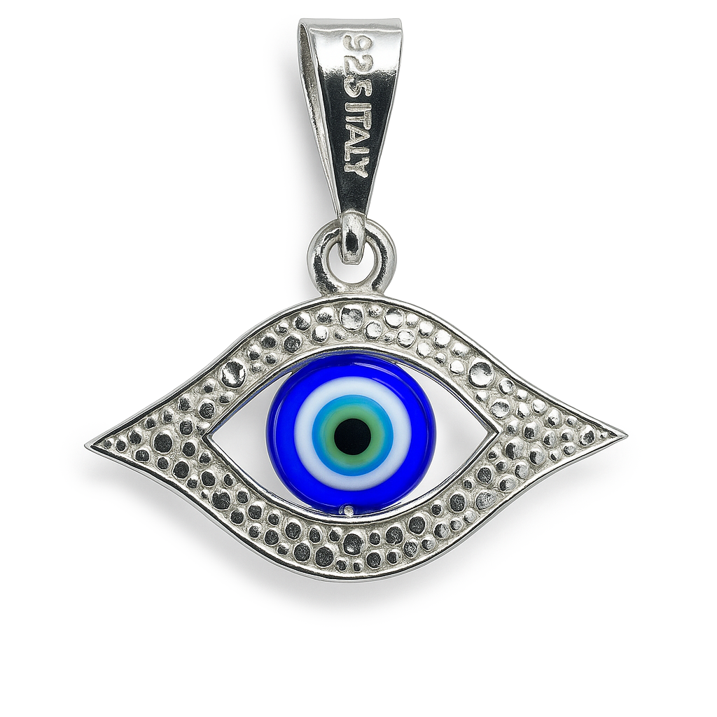 DIJE OJO TURCO PLATA .925