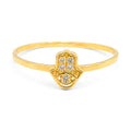 Anillo Mano de Fatima con Micro Circonias Oro 10K