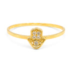 Anillo Mano de Fatima con Micro Circonias Oro 10K