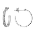 Arracada Inspirada Cartier 1:1 Grande con Circonias, Plata .925 con Baño de Rodio