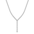 Collar Corbatero Circonias Plata .925 con Rodio